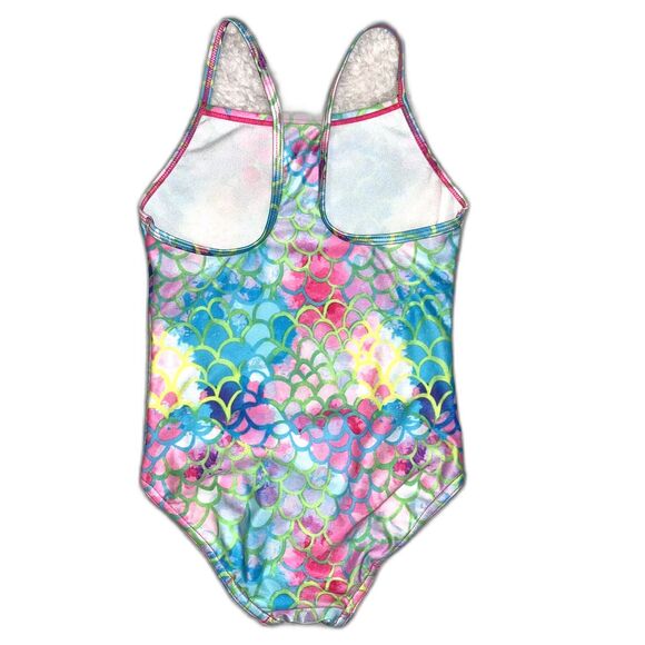 Speedo Girls Swimsuit Bundle Lot of 3 Racerback Rainbow Mermaid (Girls S, M, 8) - Picture 3 of 10